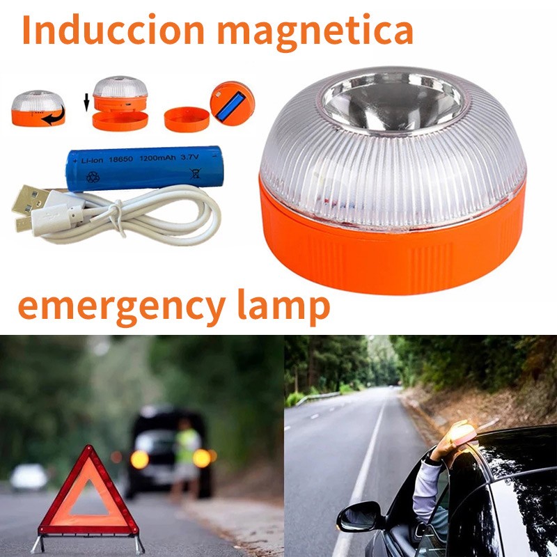 LED Road Flare Safety Flare Flashlight Mag-net Flashing Warning