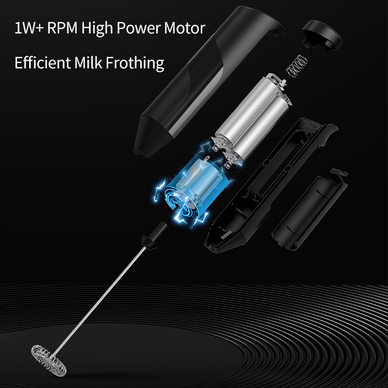 Poruis Electric Milk Foam Mixer Egg Beater Electric Milk Frother Kitchen Coffee Egg Stirring Tools
