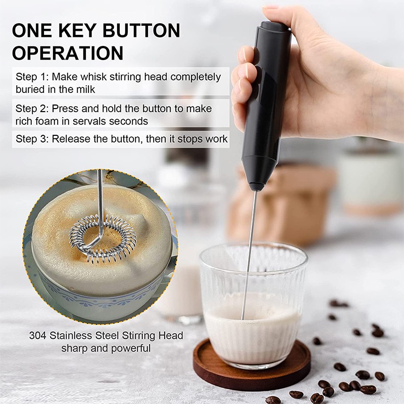 Poruis Electric Milk Foam Mixer Egg Beater Electric Milk Frother Kitchen Coffee Egg Stirring Tools